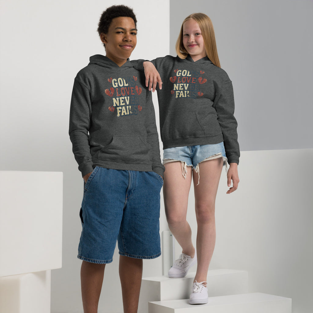 Youth Faith Hoodie | Seedandsoulful Heavy Blend Christian Pullover - Seedandsoulful