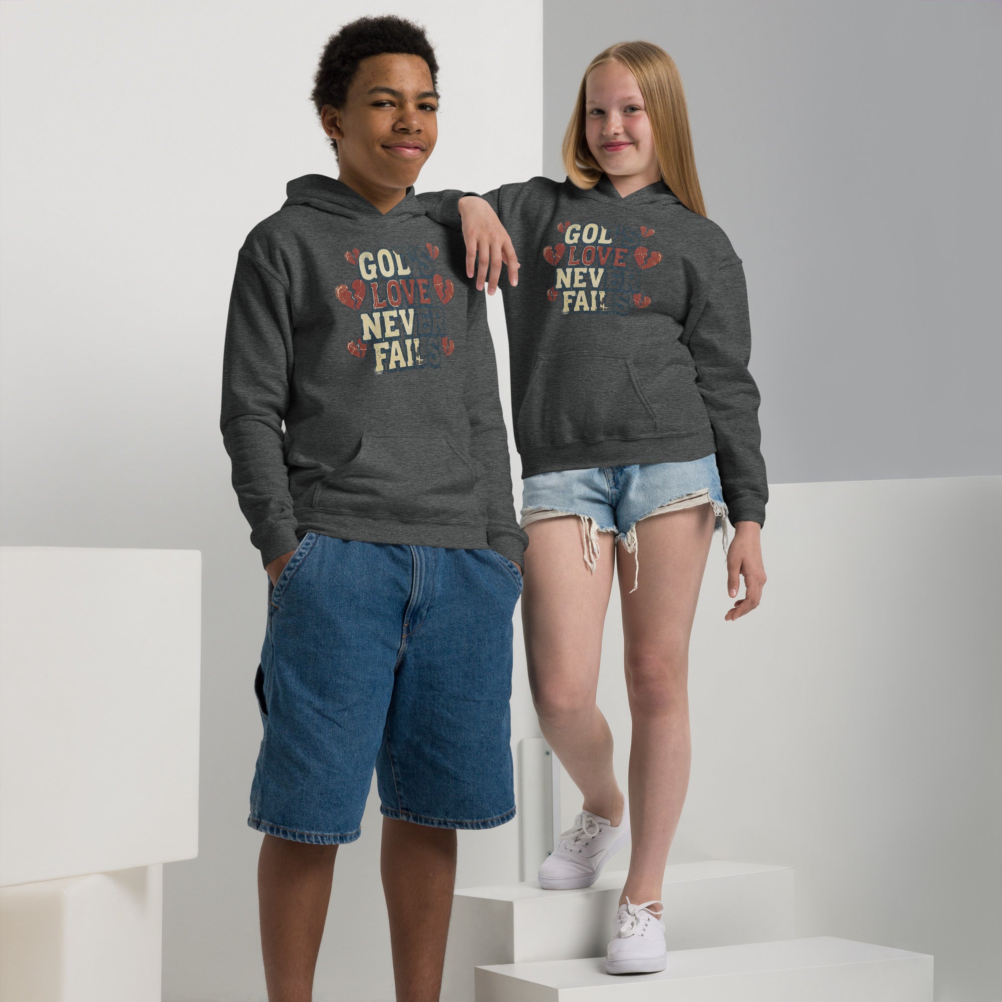 Youth Faith Hoodie | Seedandsoulful Heavy Blend Christian Pullover - Seedandsoulful