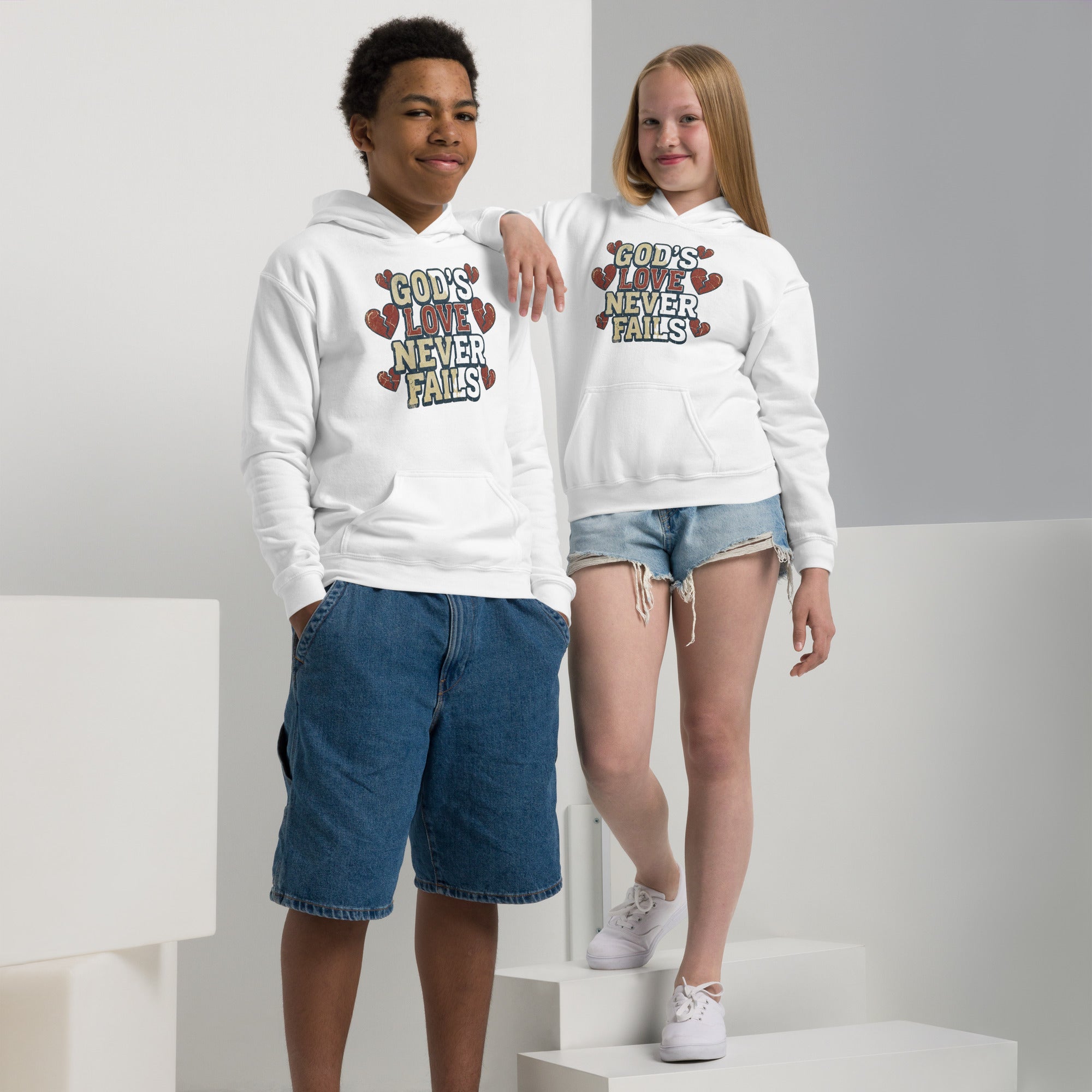 Youth Faith Hoodie | Seedandsoulful Heavy Blend Christian Pullover - Seedandsoulful